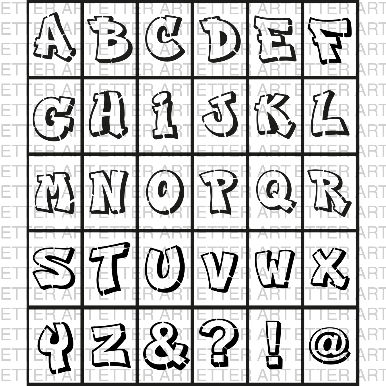 LETTER SET STREET STYLE - 21,0 x 29,7 cm
