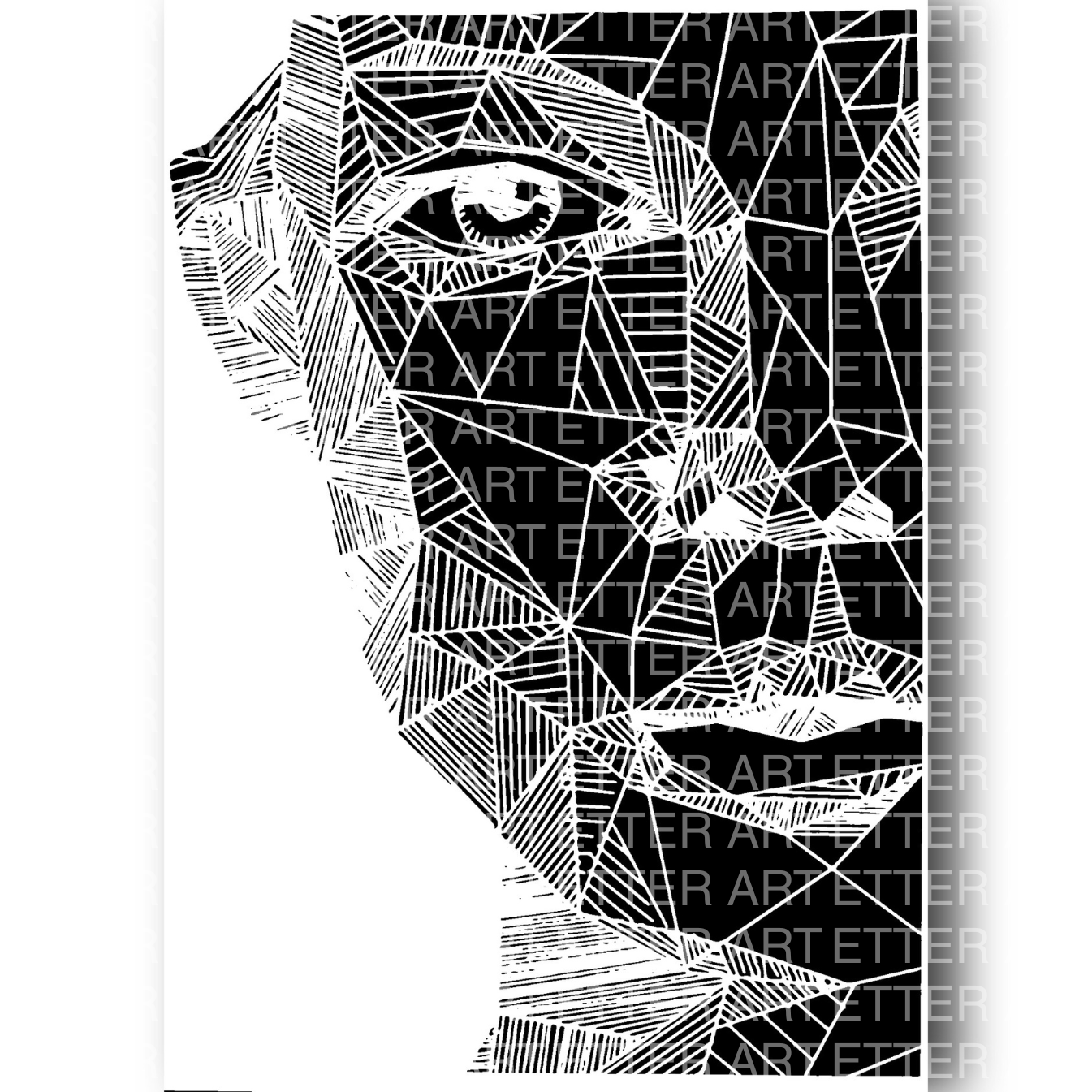 GEO FACE 1 - 59,4 x 84,1 cm