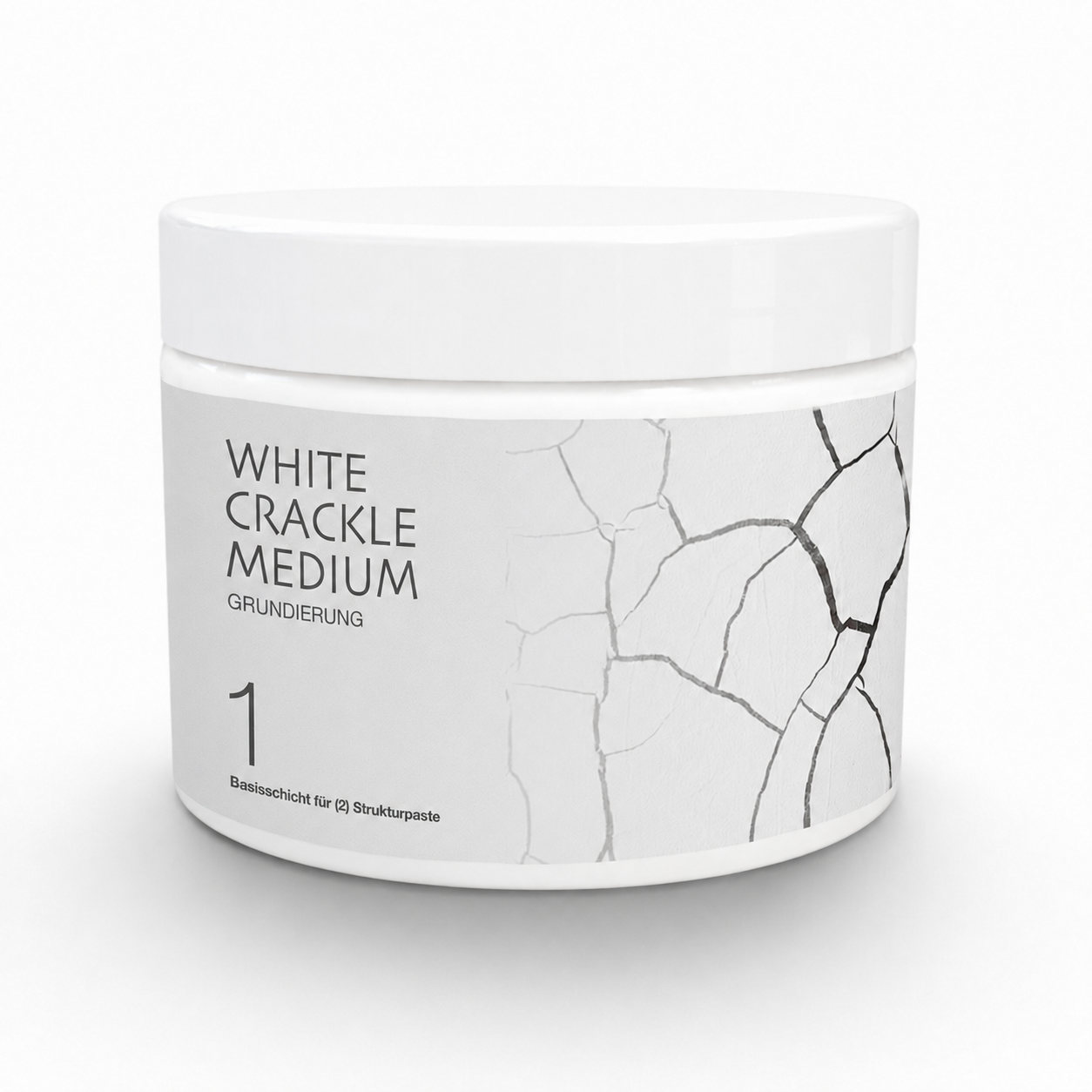 White Crackle Medium Grundierung