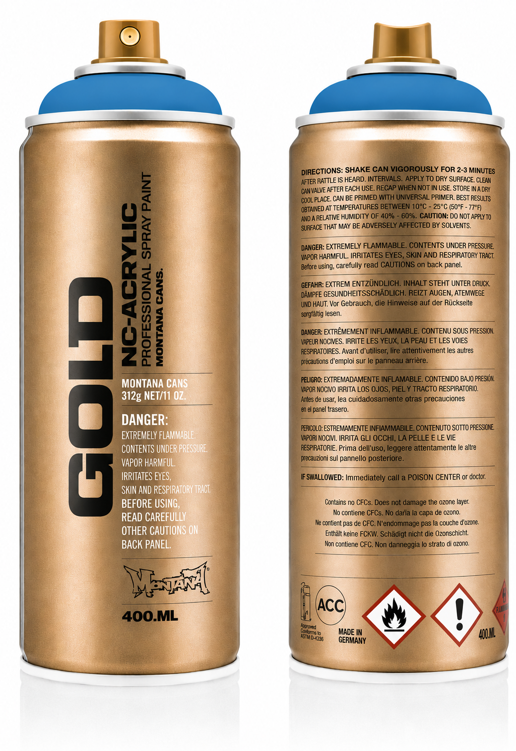 Montana GOLD Spray Magic Blue 400ml